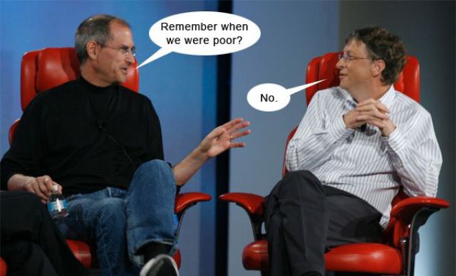 steve jobs bill gates meme. Bill Gates and Steve Jobs