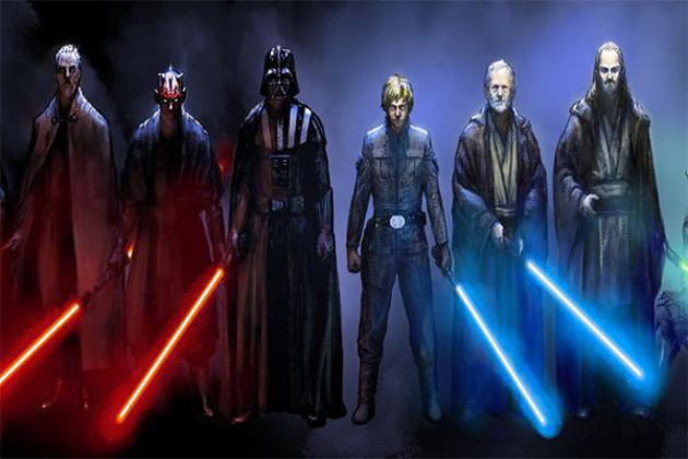 Ever wonder why Jedis and Siths have different color