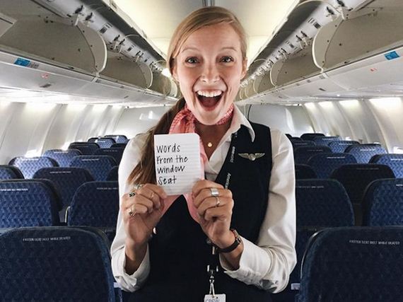 Awesome Flight Attendant Leaves Inspirational Notes For Her Passengers