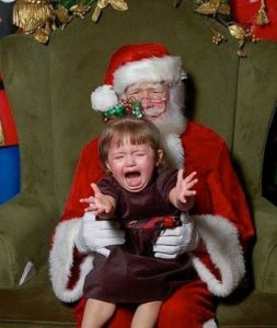 The Horrifying Reality Of Taking Your Kids To See Santa - Barnorama