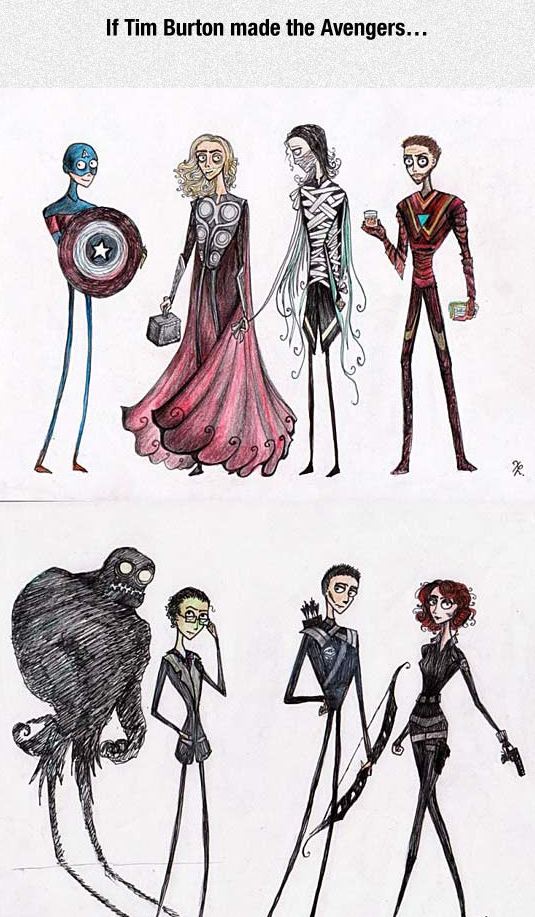 Tim Burton’s Avengers - Barnorama