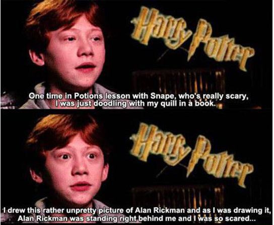 Rupert Grint And Alan Rickman - Barnorama