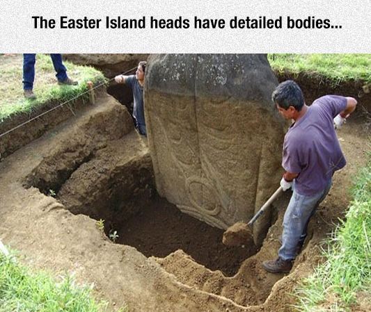 Easter Island Heads Have Bodies Too - Barnorama