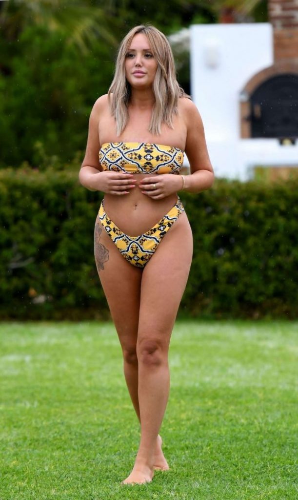 Hot Charlotte Crosby In Bikini In Ibiza.