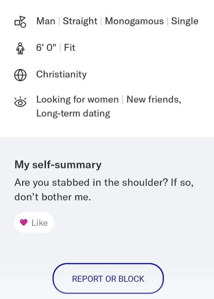 23 Hilariously Disturbing Bios That'll Make You Swipe Left - Barnorama